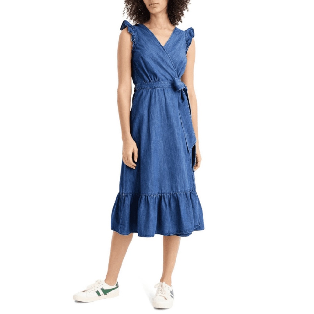 J crew denim dress NWT